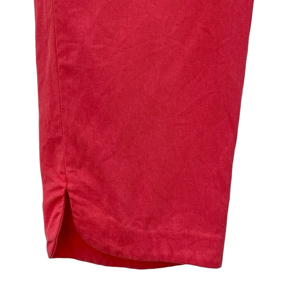 J. Crew Women's Poppy Cotton Blend Slit Hem Chinos Size 8